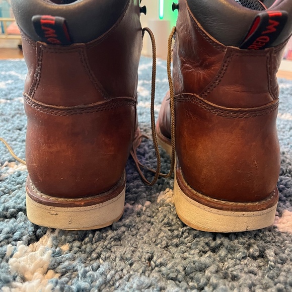 Red Wing Traction Tred 405 Moc Toe Waterproof Work Boots Mens Size 9 - Picture 4 of 7